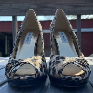 Steve Madden leopard heels
